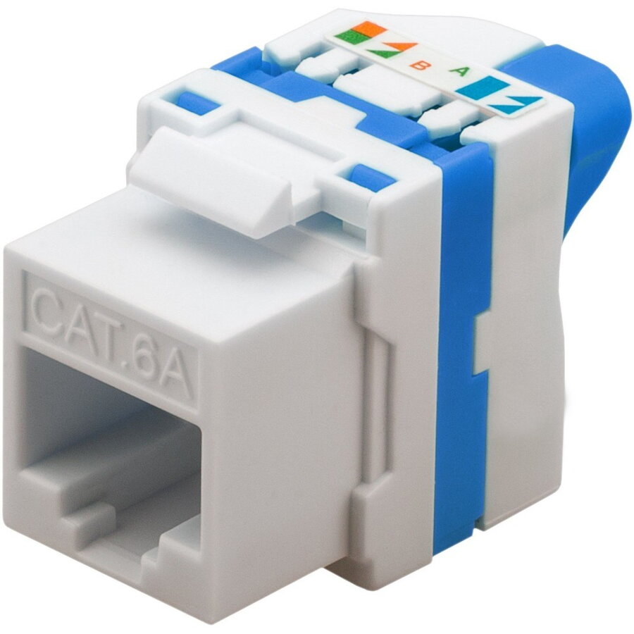 Mufa RJ45 Techly IWP-MD C6A/UROTT CAT 6a KeyStone Jack UTP Neecranata Tooless Multicolor