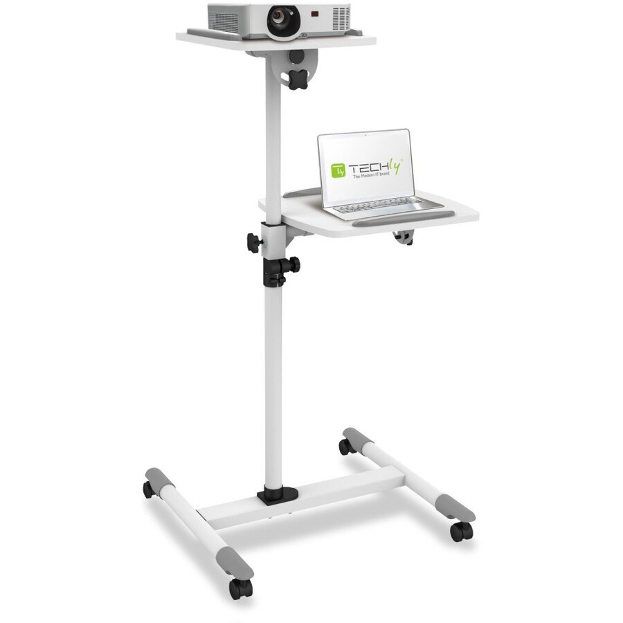 Cărucior Universal Techly pentru Notebook / Proiector ICA-TB TPM-6 Alb — imaginea 2