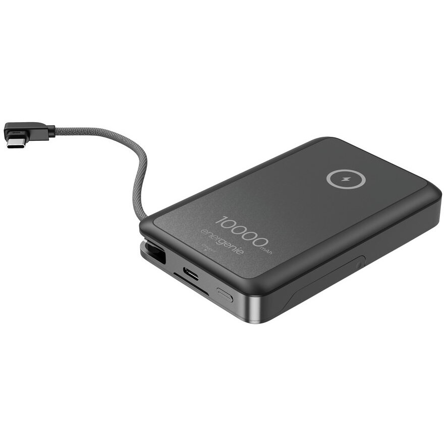 Baterie Externă Gembird PB10-WPC15MS-01 Magnetic Wireless 15W 10000mAh Negru