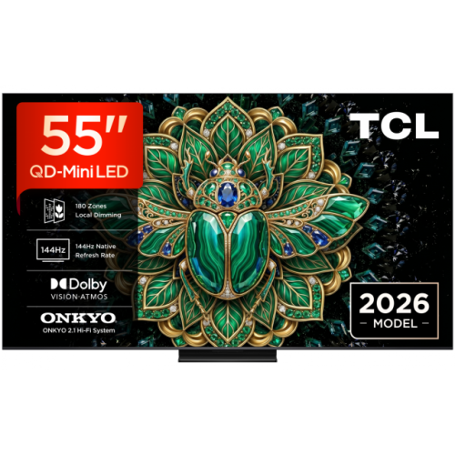 Televizor TCL QD-MiniLED Smart 55MQLED75L Seria MQLED75L 55inch 138cm UHD 4K Negru