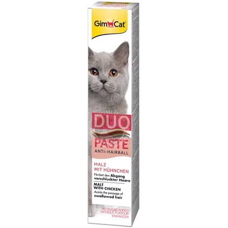 Hrana Umeda pentru Pisici Gimcat Pasta Anti Hairball cu Pui 50g