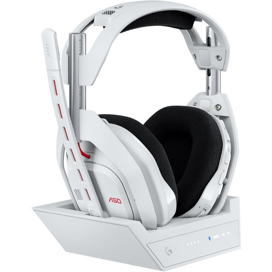 Căști Gaming Logitech G Astro A50 Lightspeed 939-002230 cu Statie Încărcare Alb