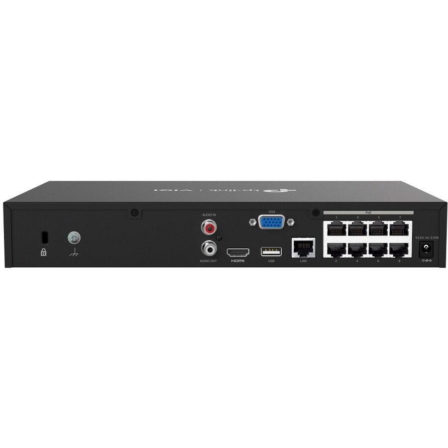 NVR TP-Link VIGI NVR1008H-8MP 8 Canale PoE+ Negru — imaginea 3