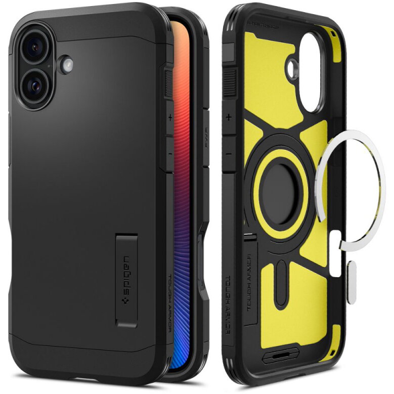 Husa Spigen Apple iPhone 16 Plus Tough Armor Negru