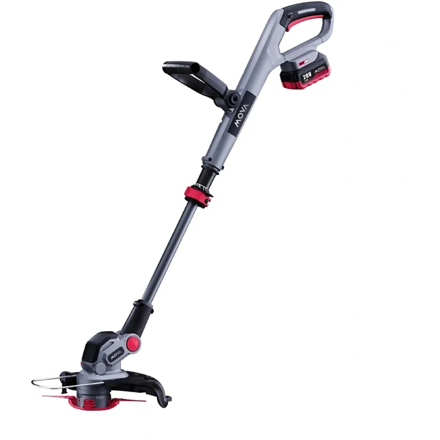 Trimmer de Tuns Iarba / Gazon Mova GT212 Lățime Tăiere 30.5CM Acumulator 20V / 2Ah și Incarcator Gri/Negru/Rosu