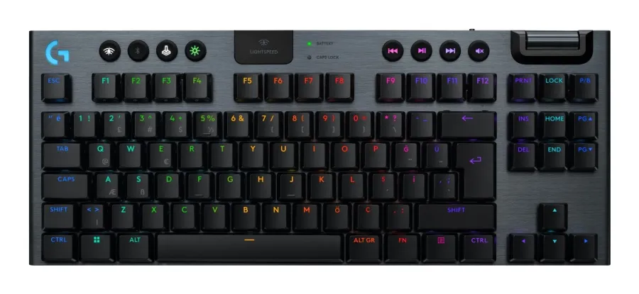 Tastatura Gaming Logitech G915 X Lightspeed TKL 920-012721 Layout US Bluetooth / RF Wireless Negru