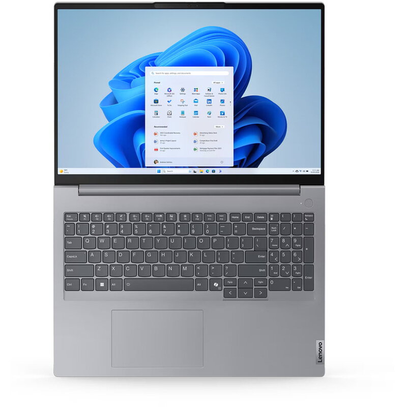 Laptop Lenovo ThinkBook 16 Gen 7 WUXGA 16 inch AMD Ryzen 5 7535HS 16GB 512GB SSD Windows 11 Pro Grey — imaginea 6