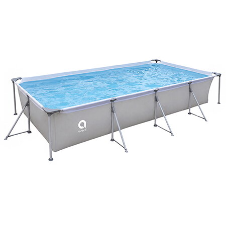 Piscină cu Cadru Avenli 394x207x80cm 6075l PVC Gri