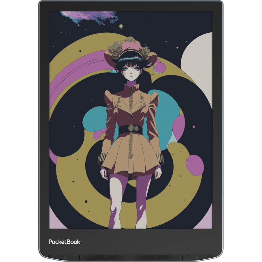 eBook Reader PocketBook InkPad Color 3 L PB743K3-1-WW-B Ecran Color E Ink 7.8Inch 32GB Bluetooth USB-C Wi-Fi IPX8 Stormy Sea — imaginea 3
