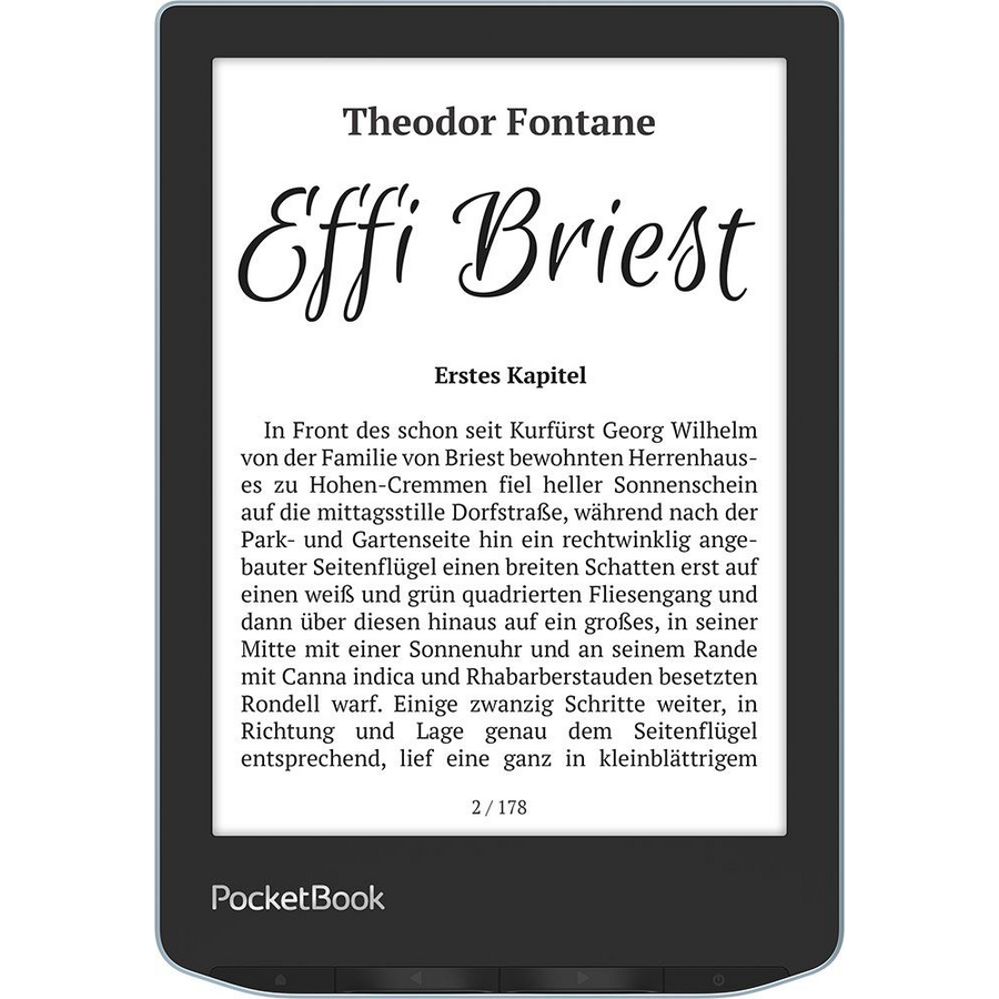 eBook Reader PocketBook Verse S PB629-2-WW-B Ecran Monocrom E Ink 6 Inch Stocare 8GB Wi-Fi Bright Blue — imaginea 2