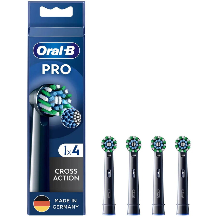 Set Capete de Rezerva pentru Periuta Electrica Oral-B 860236 4 Bucati Negru