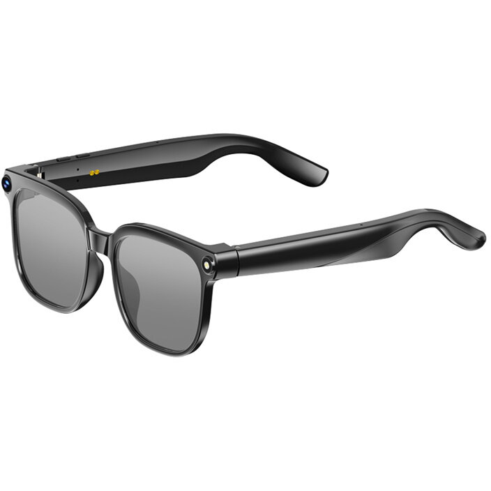 Ochelari Smart COLMI M02S Lentile Fotocromatice Camera 8MP HD Wi-Fi BT Negru — imaginea 2