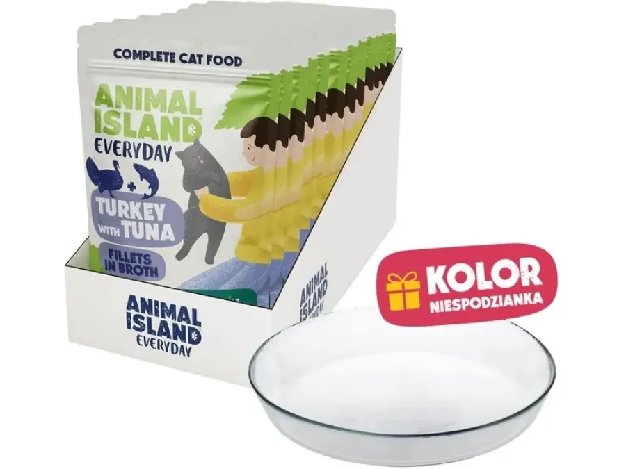 Hrana Umeda pentru Pisici ANIMAL ISLAND Everyday Curcan și ton 12x 85g