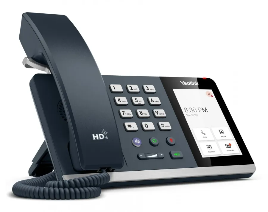 Telefon Fix IP Profesional YEALINK MP54 Ecran Tactil 4Inch Buton Dedicat Microsoft Teams Android 9 Gri