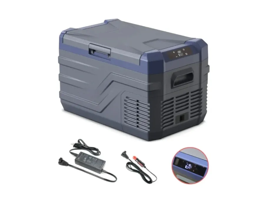 Frigider Auto cu Compresor CED AUTO TRADE DELUXE Volum 30L 12-24V Consum 60W Gri — imaginea 3