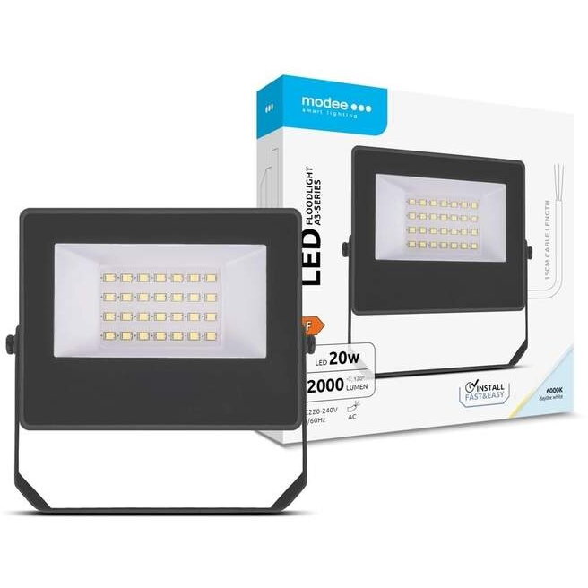Proiector LED MODEE 20W 2000lm IP65 6000K Black