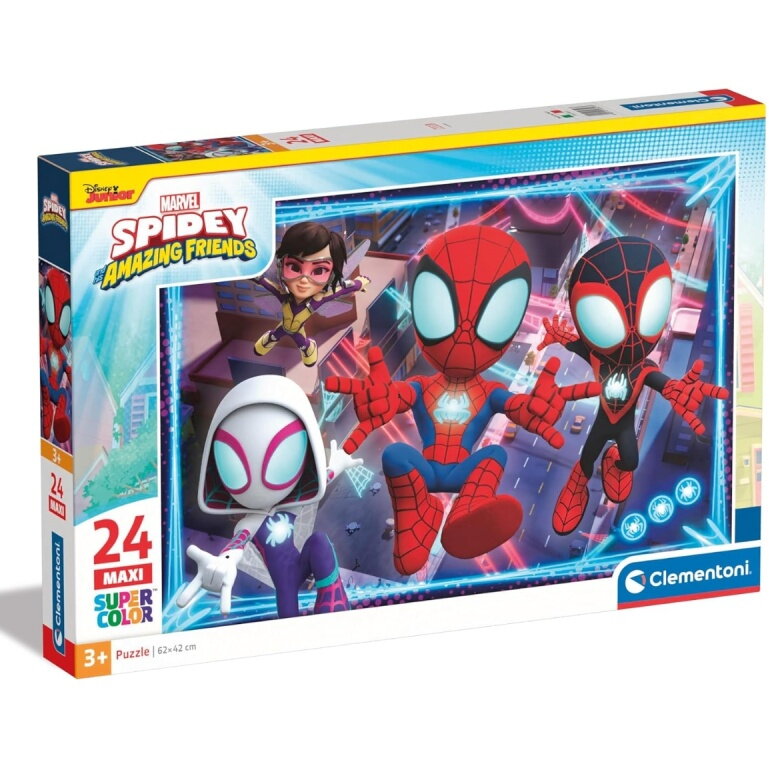 Puzzle Clementoni Maxi Spidey și Prietenii Lui Extraordinari 24 piese +3 ani