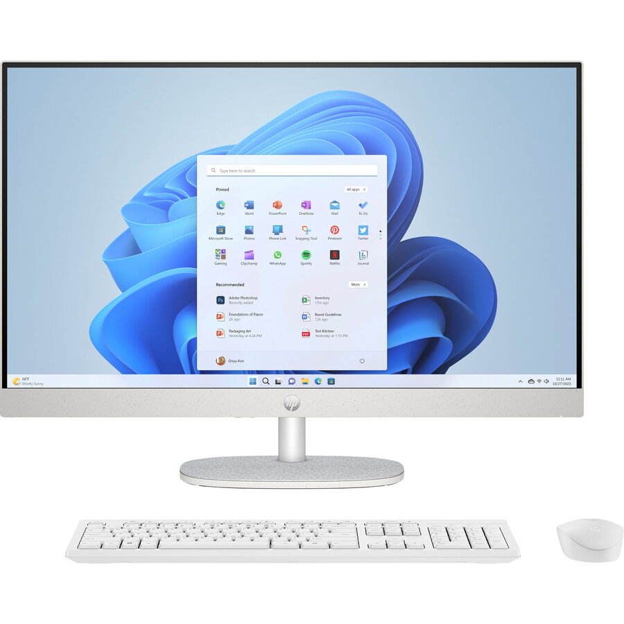 Sistem All in One HP 27-cr1013nw FHD 27inch Intel Core Ultra 5 125U 16GB 512GB SSD Windows 11 Home White