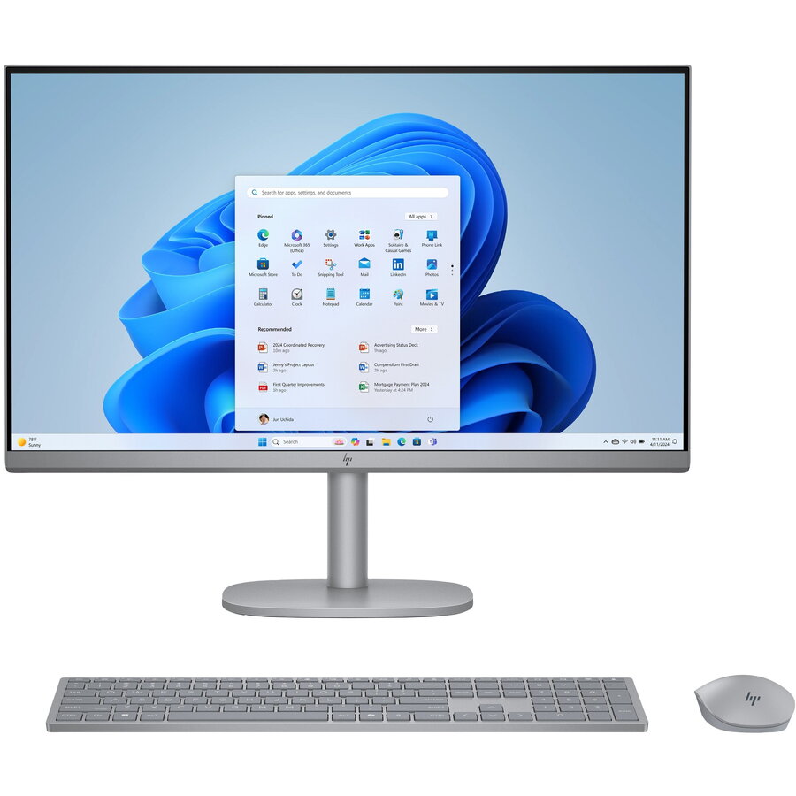 Sistem All in One HP OmniStudio X 4K 27inch Intel Core Ultra 5 125H 16GB 512GB SSD Windows 11 Home Grey