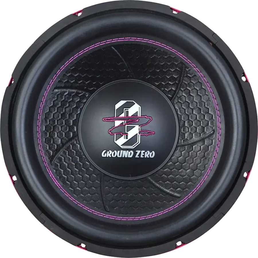 Subwoofer Auto GROUND ZERO GZIW 12XSPL-D PINK 30CM (12″) 1000W Roz