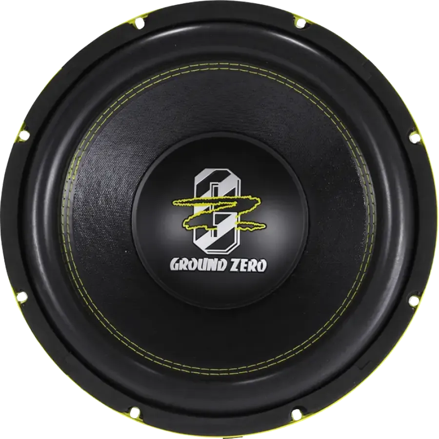 Subwoofer Auto GROUND ZERO GZRW 12XSPL 30CM (12″) 1000W RMS Galben