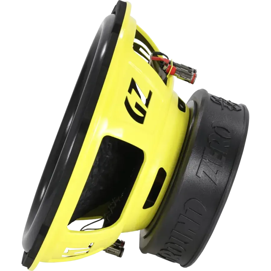 Subwoofer Auto GROUND ZERO GZRW 12XSPL 30CM (12″) 1000W RMS Galben — imaginea 3