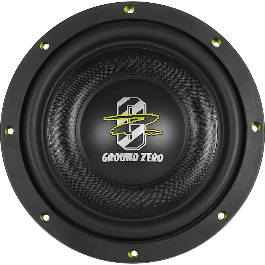 Subwoofer Auto GROUND ZERO GZHW 10SPL-D2 FLAT 25CM (10″) 1000W Galben