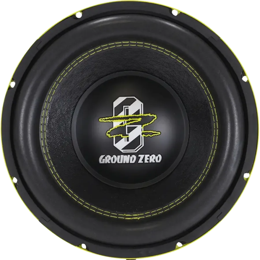Subwoofer Auto GROUND ZERO GZRW 10XSPL 25CM (10″) 800W RMS Galben
