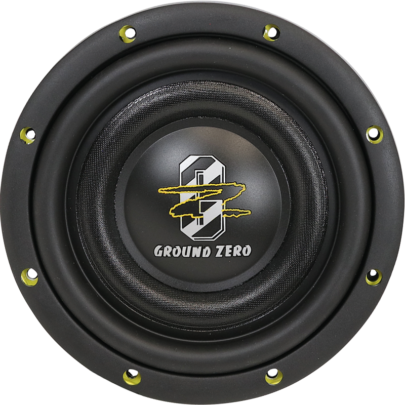 Subwoofer Auto GROUND ZERO GZHW 8SPL-D2 FLAT 20CM (8″) 800W Galben