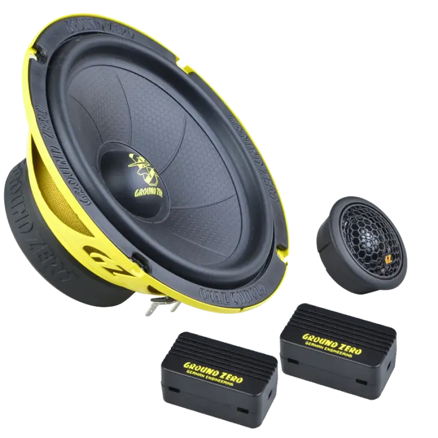 Set difuzoare GROUND ZERO Iridium GZIC 165.2SPL 16.5CM 120W RMS Galben