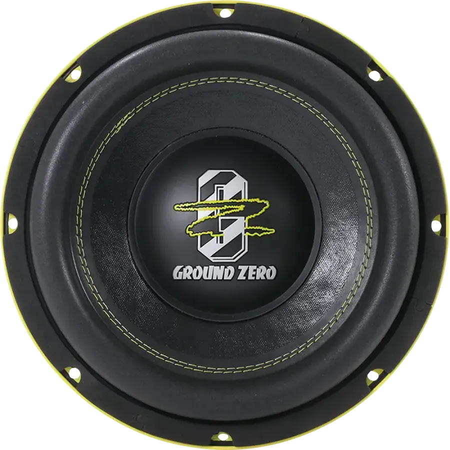 Subwoofer Auto GROUND ZERO GZHW 25XSPL-D2 25CM (10″) 2500W Galben