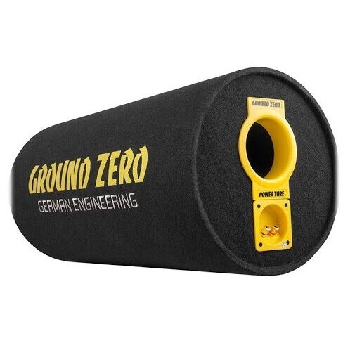 Pachet Subwoofer Auto GROUND ZERO GZ 1300PT + GZIA 200.2 + RIK8 1300W Tub Bass-Reflex 30CM Amplificator 2 Canale Kit Cabluri Negru — imaginea 5