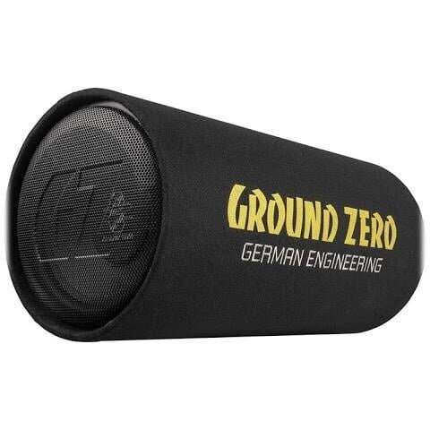 Pachet Subwoofer Auto GROUND ZERO GZ 1300PT + GZIA 200.2 + RIK8 1300W Tub Bass-Reflex 30CM Amplificator 2 Canale Kit Cabluri Negru — imaginea 4