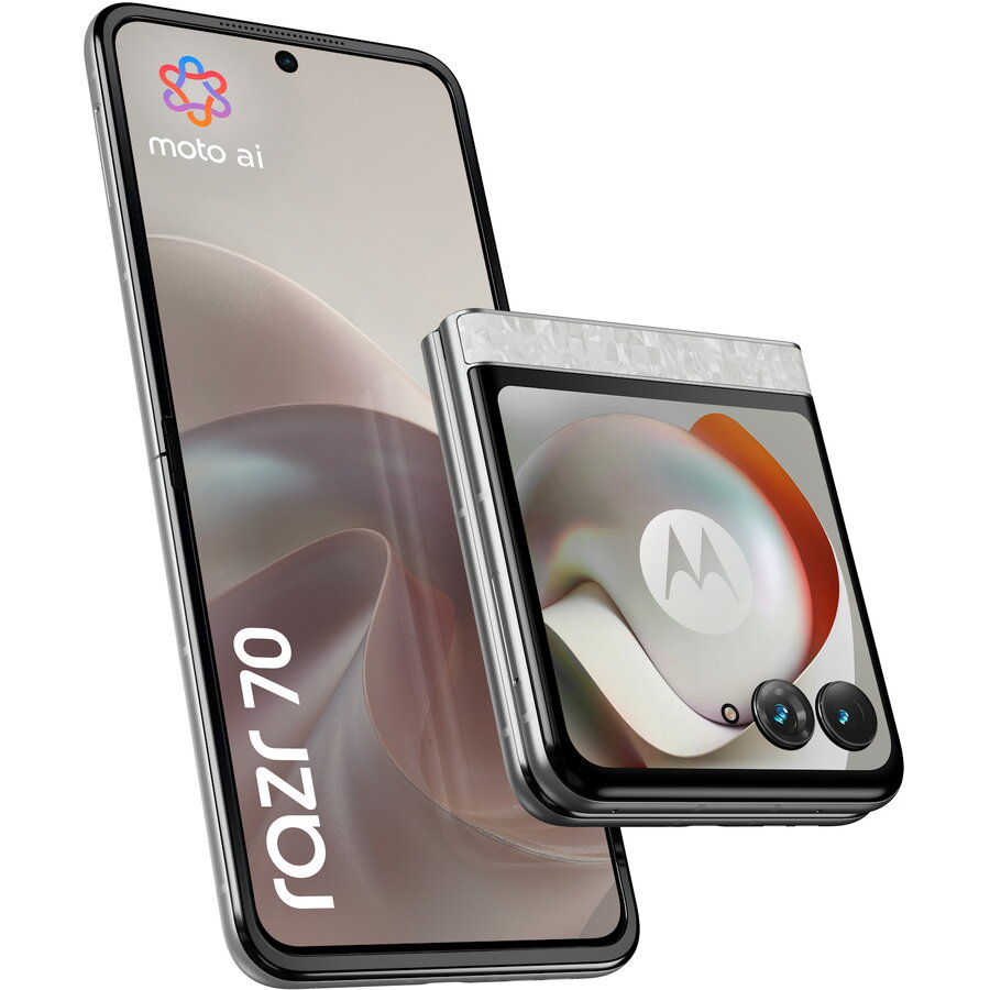 Telefon mobil Motorola Razr 70 256GB 8GB RAM Dual Sim 5G PANTONE Bright White