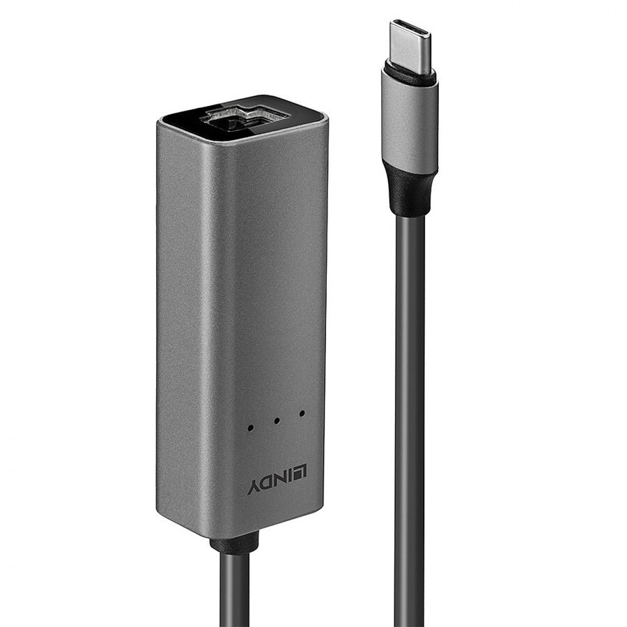 Adaptor Lindy USB 3.1 Type C 2.5G Ethernet Argintiu