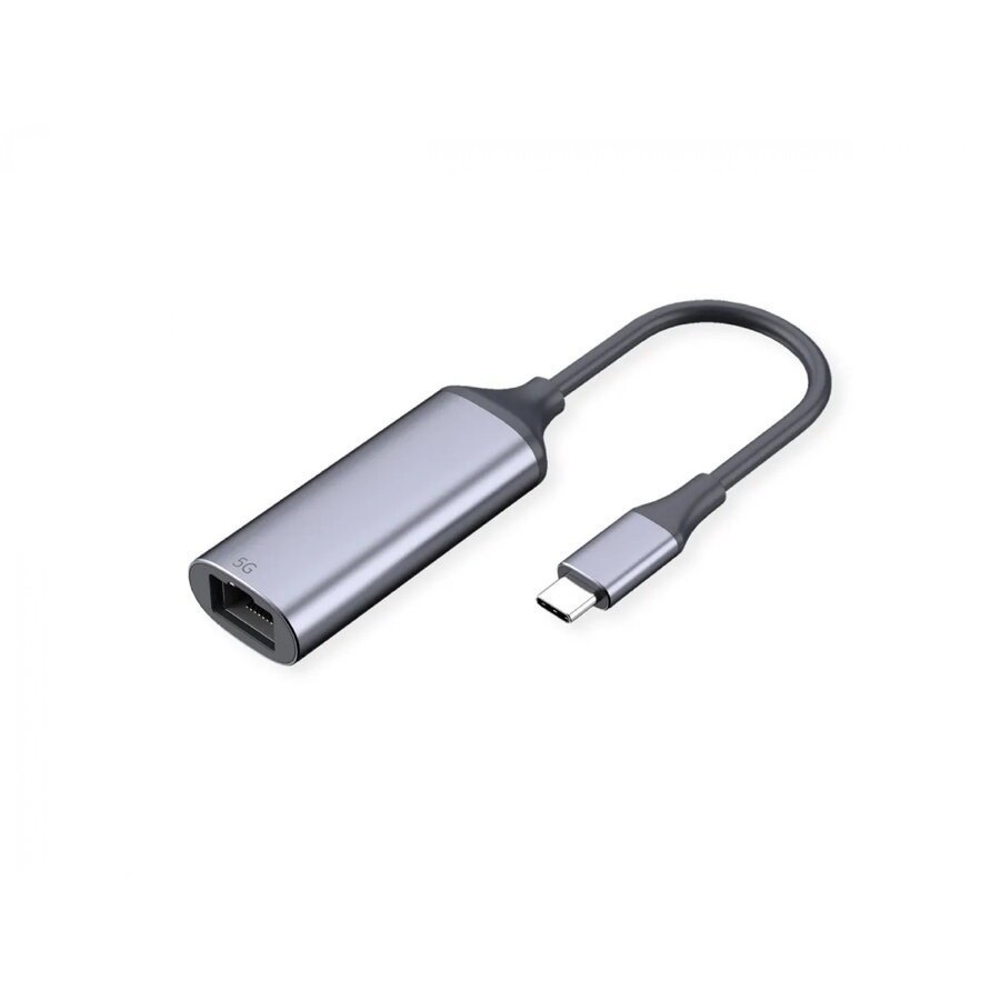 Adaptor Value USB 3.2 Type C 5 Gigabit LAN Gri
