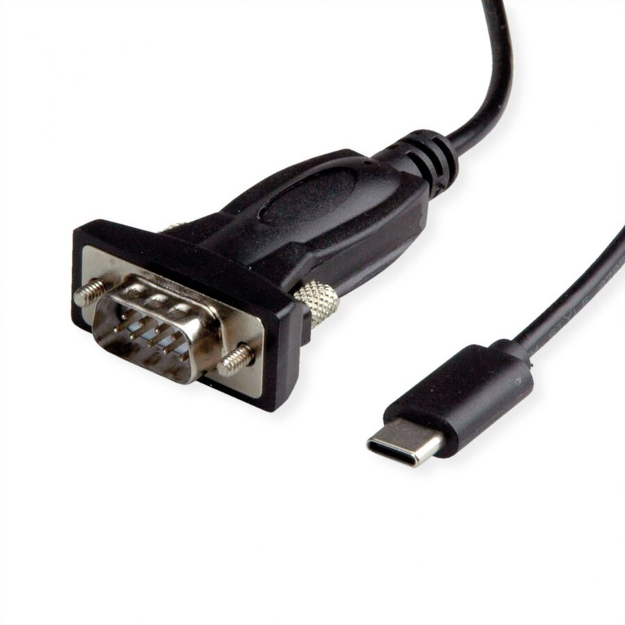 Adaptor Value USB Type C Serial RS232 1.8m Negru