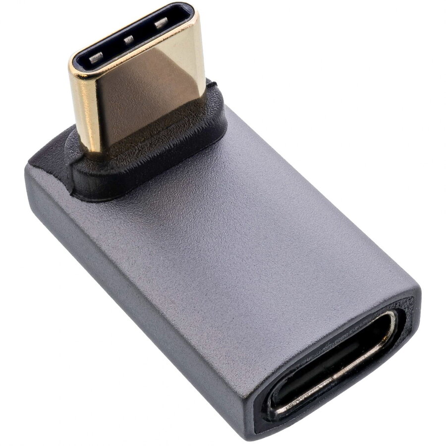 Adaptor InLine USB4 Type C Unghi 90 Grade T-M Gri