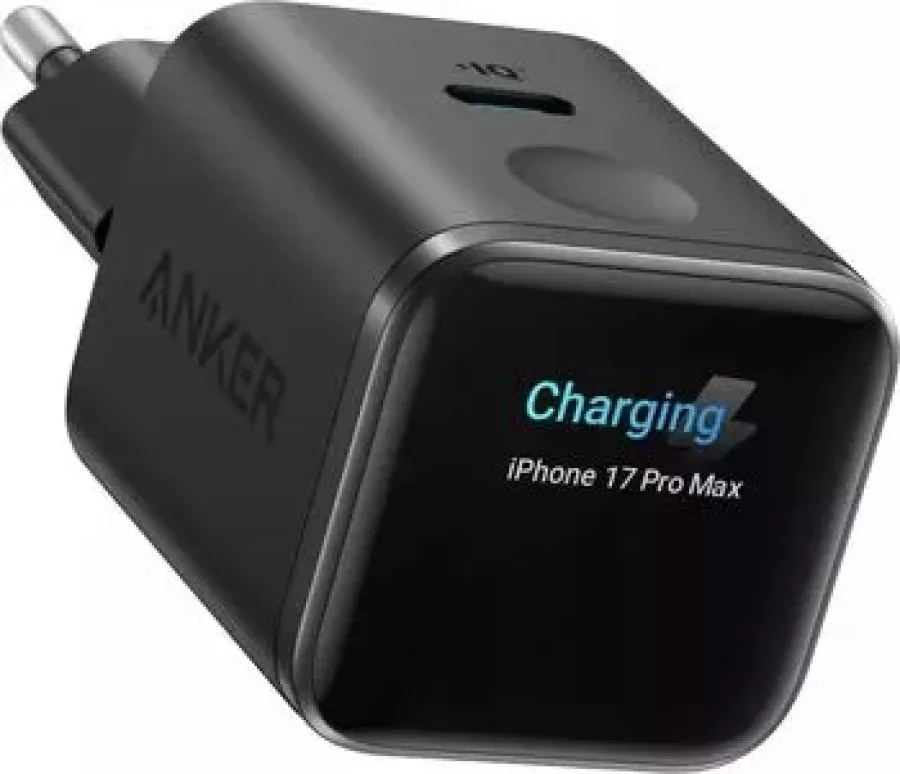 Incarcator Rețea Anker Nano 45W Display Interactiv Chip AI Încorporat 1x USB-C Negru