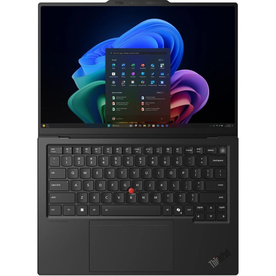Laptop Lenovo ThinkPad X1 Carbon Gen 14 Aura Edition, Intel Core Ultra 7 355 până la 4.8GHz, 14" 2.8K Touch OLED, 32GB, SSD 1TB, Intel Graphics, Windows 11 Pro, negru — imaginea 6