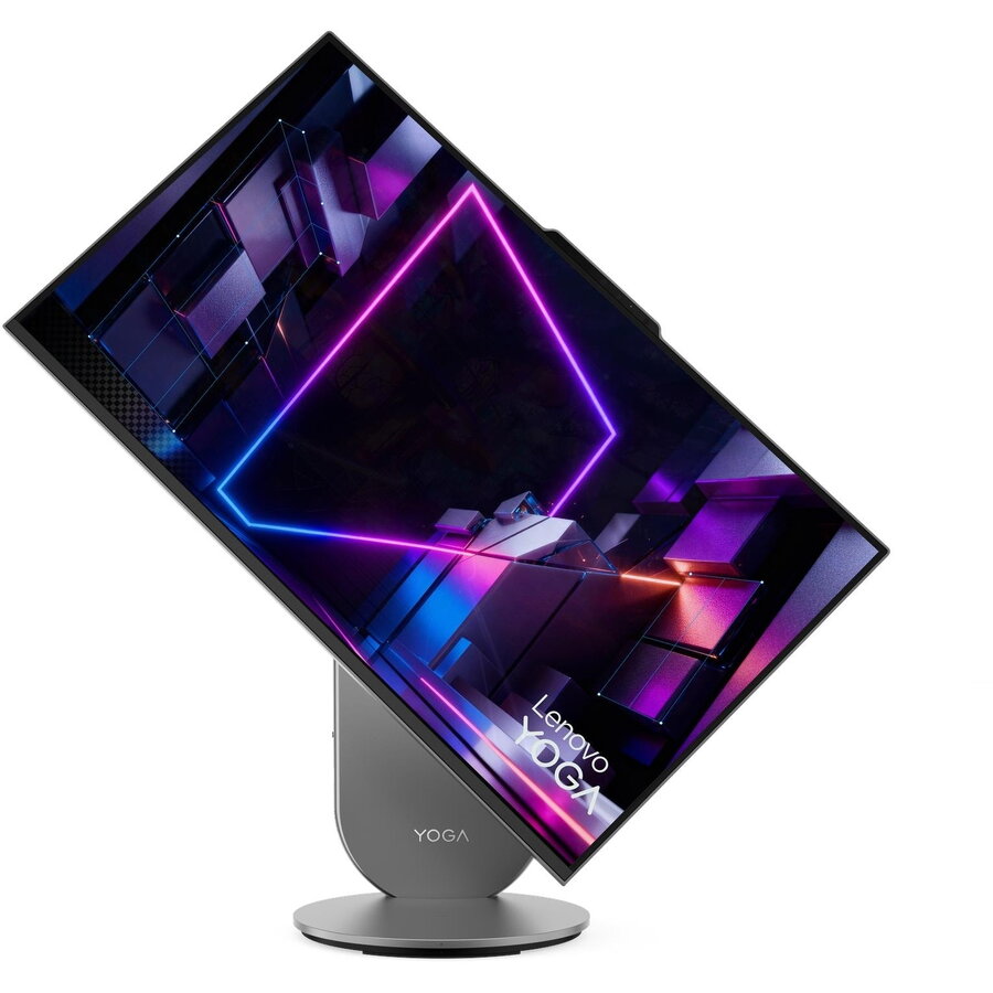 Sistem All in One Lenovo Yoga AIO i QHD 27inch Intel Core Ultra 5 325 16GB 1TB SSD Windows 11 Home Luna Grey — imaginea 2