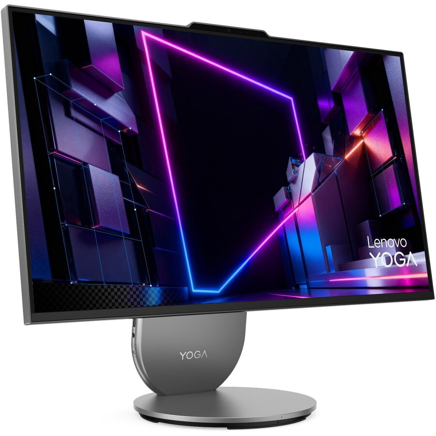 Sistem All in One Lenovo Yoga AIO i QHD 27inch Intel Core Ultra 5 325 16GB 1TB SSD Windows 11 Home Luna Grey — imaginea 3