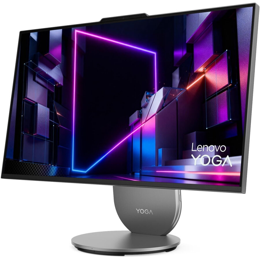 Sistem All in One Lenovo Yoga AIO i QHD 27inch Intel Core Ultra 5 325 16GB 1TB SSD Windows 11 Home Luna Grey — imaginea 4