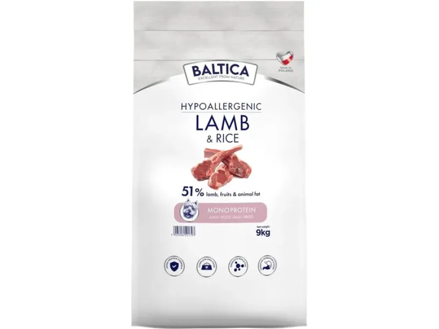 Hrana Uscata pentru Câini BALTICA cu Miel și Orez 9kg