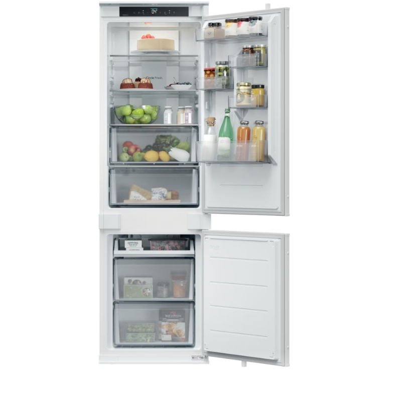 Combina Frigorifică Incorporabila Candy Fresco 400 ECNBQT3518E No Frost 251L H 177.2CM Clasa E Alb — imaginea 3