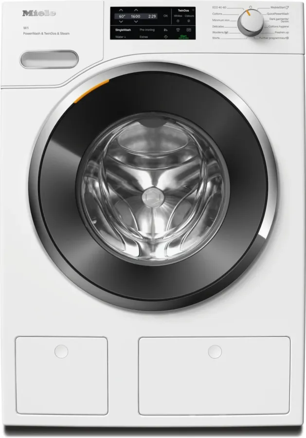 Mașina de Spălat Rufe Frontală Miele W1 WWI880 WCS PWash&TDos&Steam 9KG 1600RPM Dozare Automata a Detergentului Clasa A Alb Lotus
