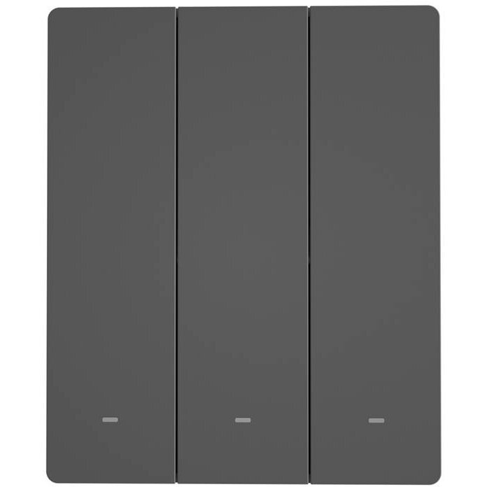 Întrerupător Sonoff M5, 3 canale, 10A, 2200W, Compatibil Siri / Alexa / Google Assistant, WiFi, Gri