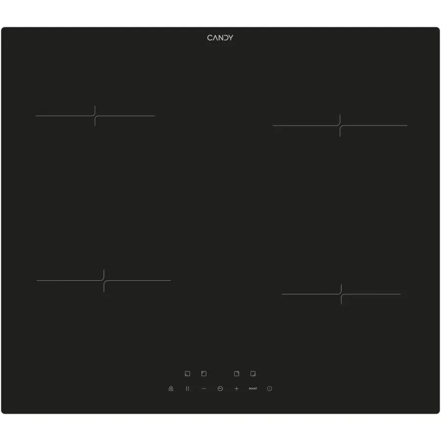 Plita Incorporabila cu Inducție Candy Cook 600 CI642CA 4 Zone de Gătit Funcție Booster Negru