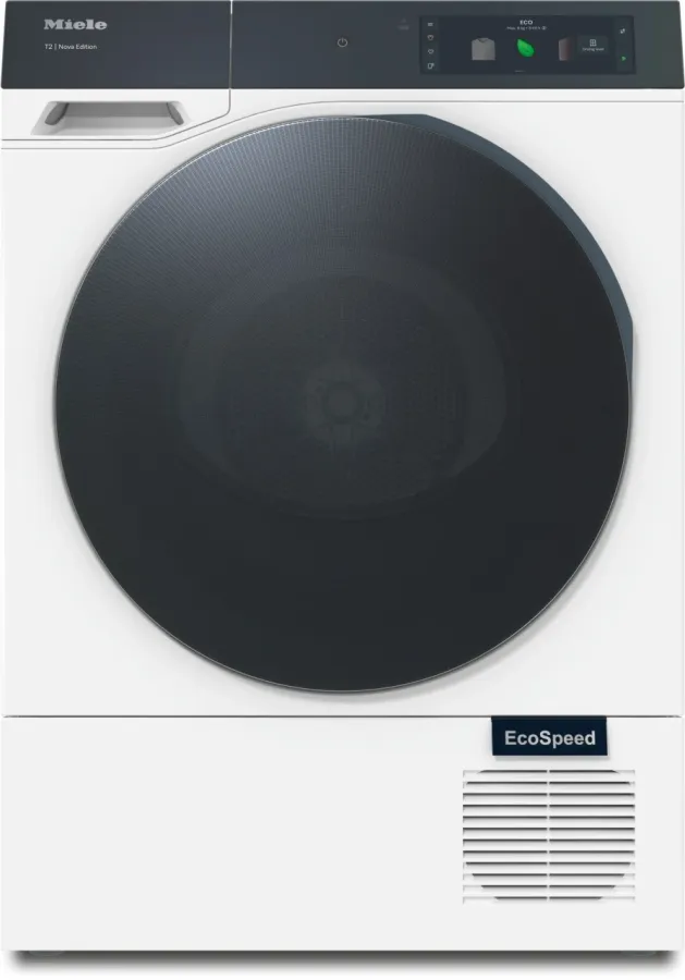 Uscător de Rufe cu Pompa de Căldura Miele T2 TQ 1000 WP Nova Edition 9KG QuickPowerDry SteamCare Clasa B Alb Lotus
