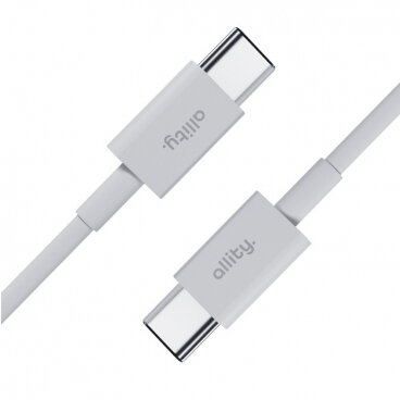 Cablu Date și Încărcare Allity USB-C - USB-C AUC-03 100W 2m Alb — imaginea 3